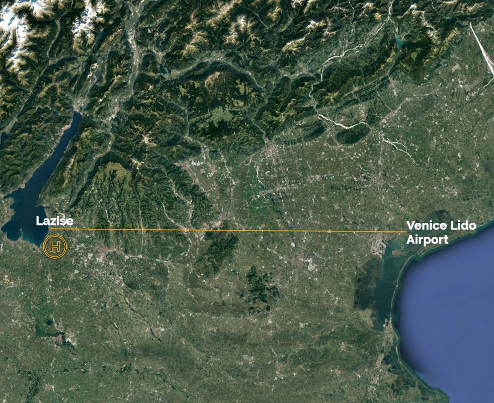 mappa lazise venezia