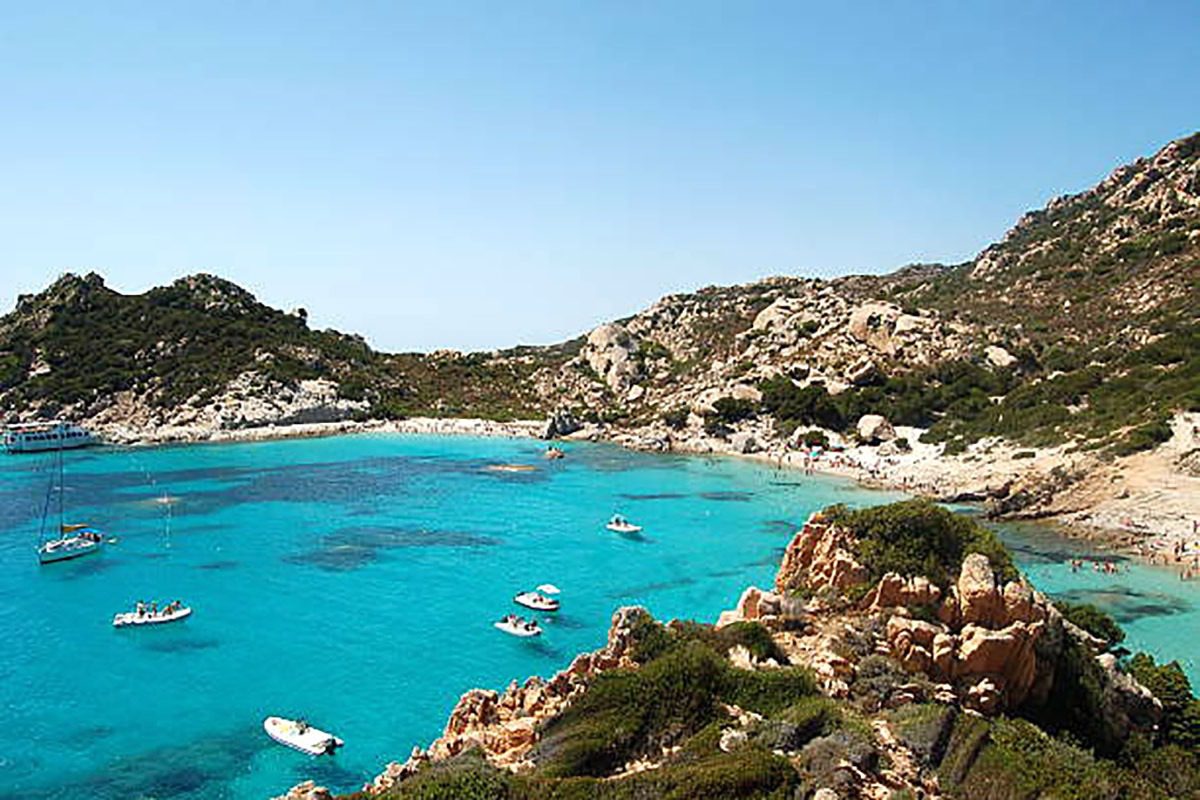 "Island of Spargi with Plage, in Sardinia"