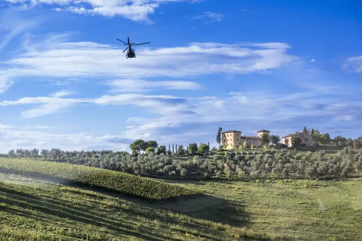 tuscany helicopter tour