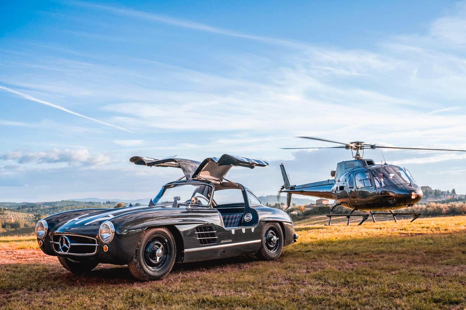 Private helicopter flight